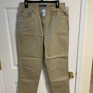 Women's Bill Blass Stretch Jeans size 12 average length tan NWT